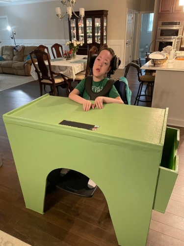 A child with an adaptation