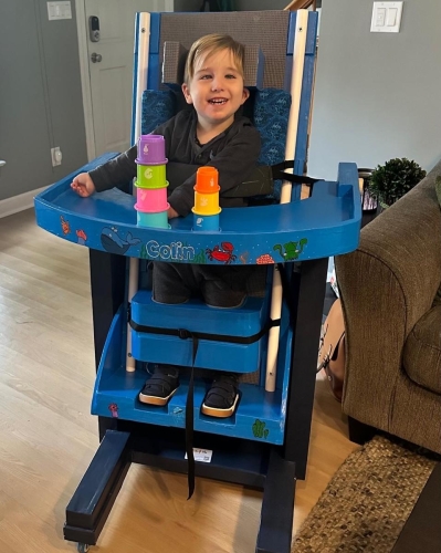 A child with an adaptation